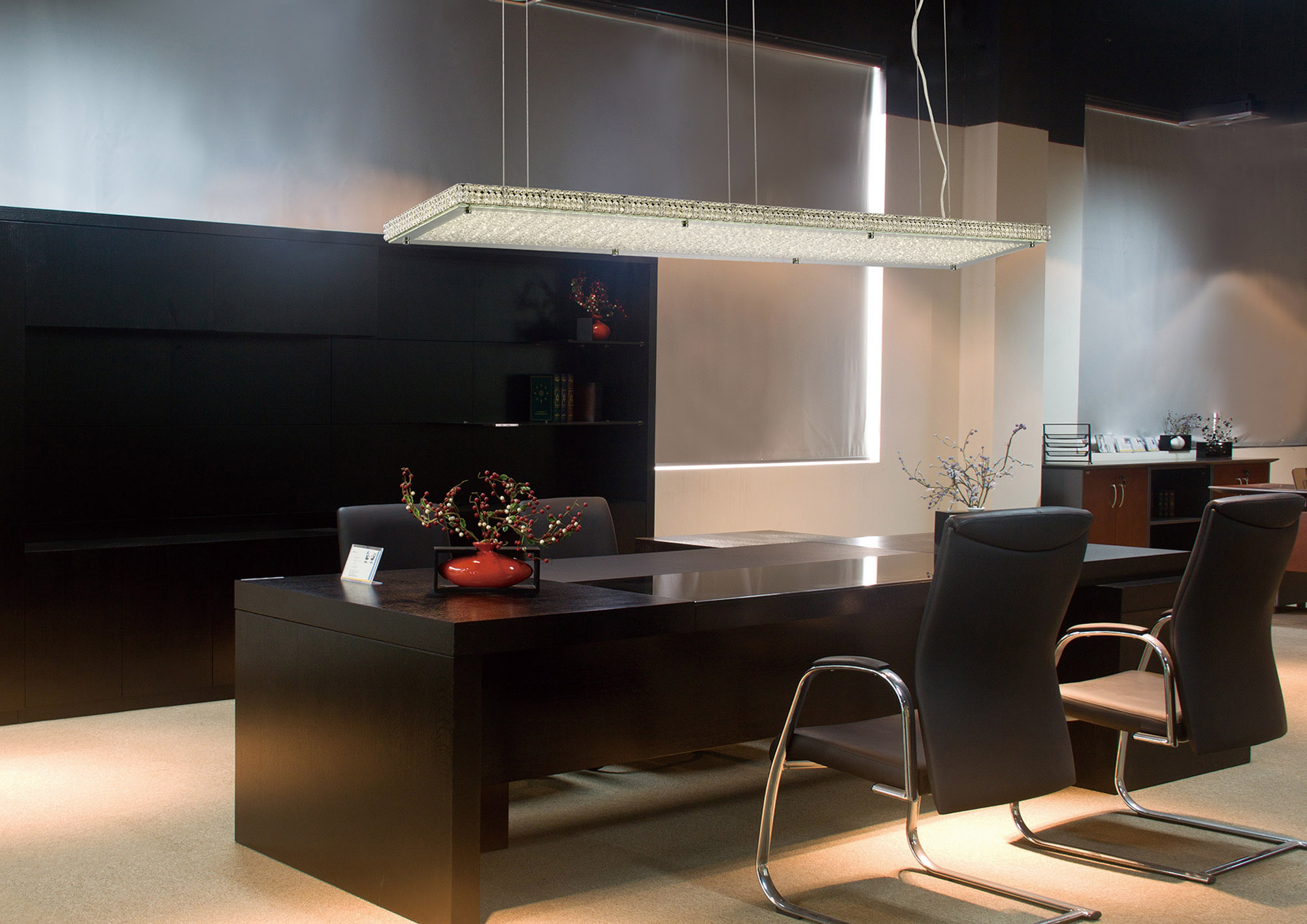 Amelia Crystal Ceiling Lights Diyas Linear Crystal Fittings